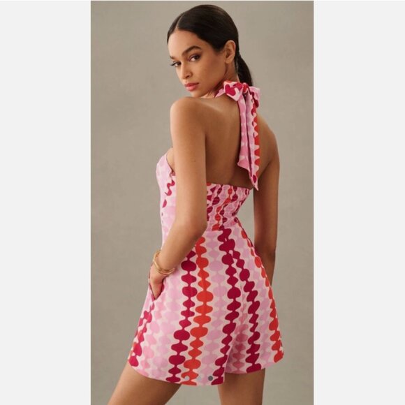 Brand New Hutch Printed Halter Romper - Picture 2 of 8